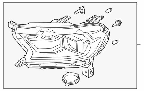 Conjunto de faros izquierdo para Ford Ranger 2019-2020 (N/P KB3Z-13008-G)