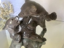 Bing & Gröndahl Figur Nr. 1825 Porzellan, Braunbären