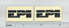 EPI Speaker Badge Emblem Custom Made Small Bronze Aluminum Pair