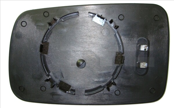 Right TYC 303-0127-1 Mirror Glass, outside mirror for BMW