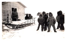 Rare RPPC Postcard "Early 20th Century Native Eskimos" never sent