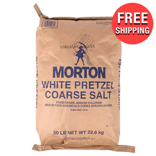 Commercial 50 lb. White Pretzel Bulk M Salt Salted Food Baked Fresh Kosher Snack