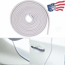 10Ft Car Door Edge Guard Moulding Trim Rubber Seal Strip Scratch Protector White