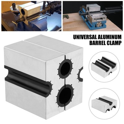 Universal Clamp Collets Barrel with 2 Openings, Constructed from Silver