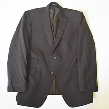 Jones New York 44R Brown 100% Wool Flannel Mens Blazer Suit Jacket Sport Coat