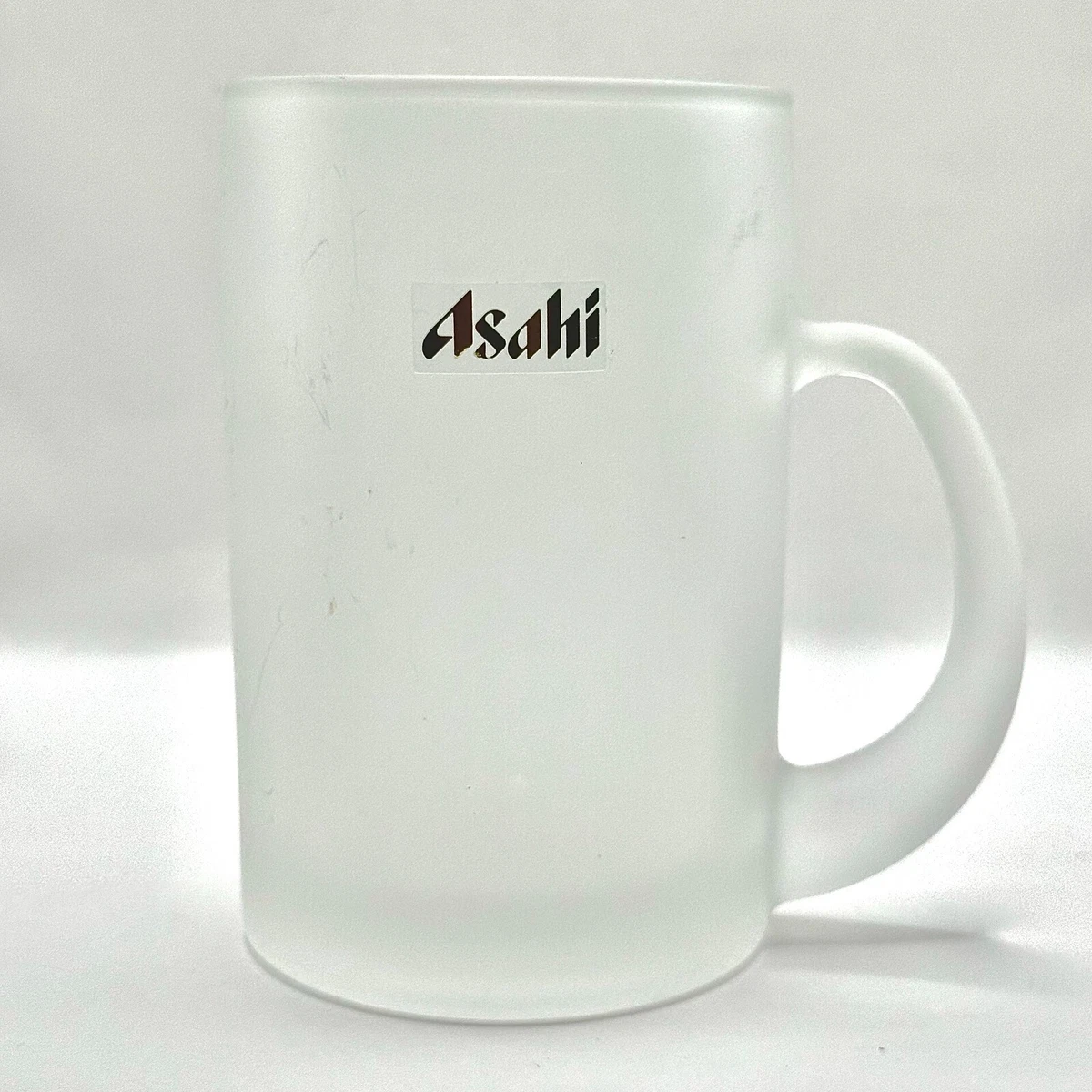 Set of 3 Vintage Japan Asahi Beer Crystal Glasses Jug Super dry 80s Barware