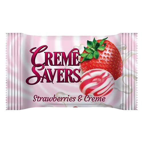 Creme Savers Strawberries and Creme Hard Candy 3oz Bag (12 Count) - Picture 3 of 4