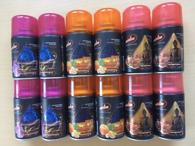 12 X AIRLINE  BLACK EDITION  MIX NACHFÜLLER  FÜR   AIRWICK FRESH MATIC
