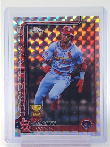 MASYN WINN 2025 TOPPS CHROME GOLD CUP GEOMETRIC REFRACTOR CARDINALS Q2754