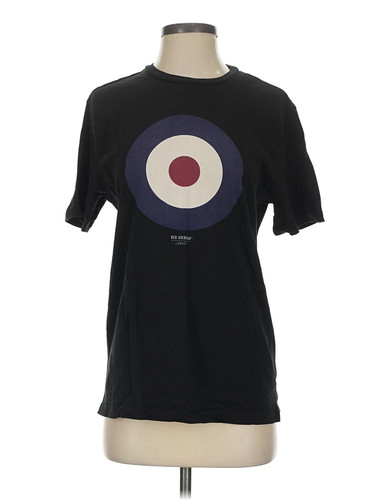 Ben Sherman, Ben Sherman Women Black Short Sleeve T-Shirt S