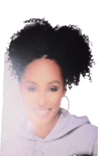 Latched & Hooked On The Go Pineapple Wig With Headband,1 B Basic Black