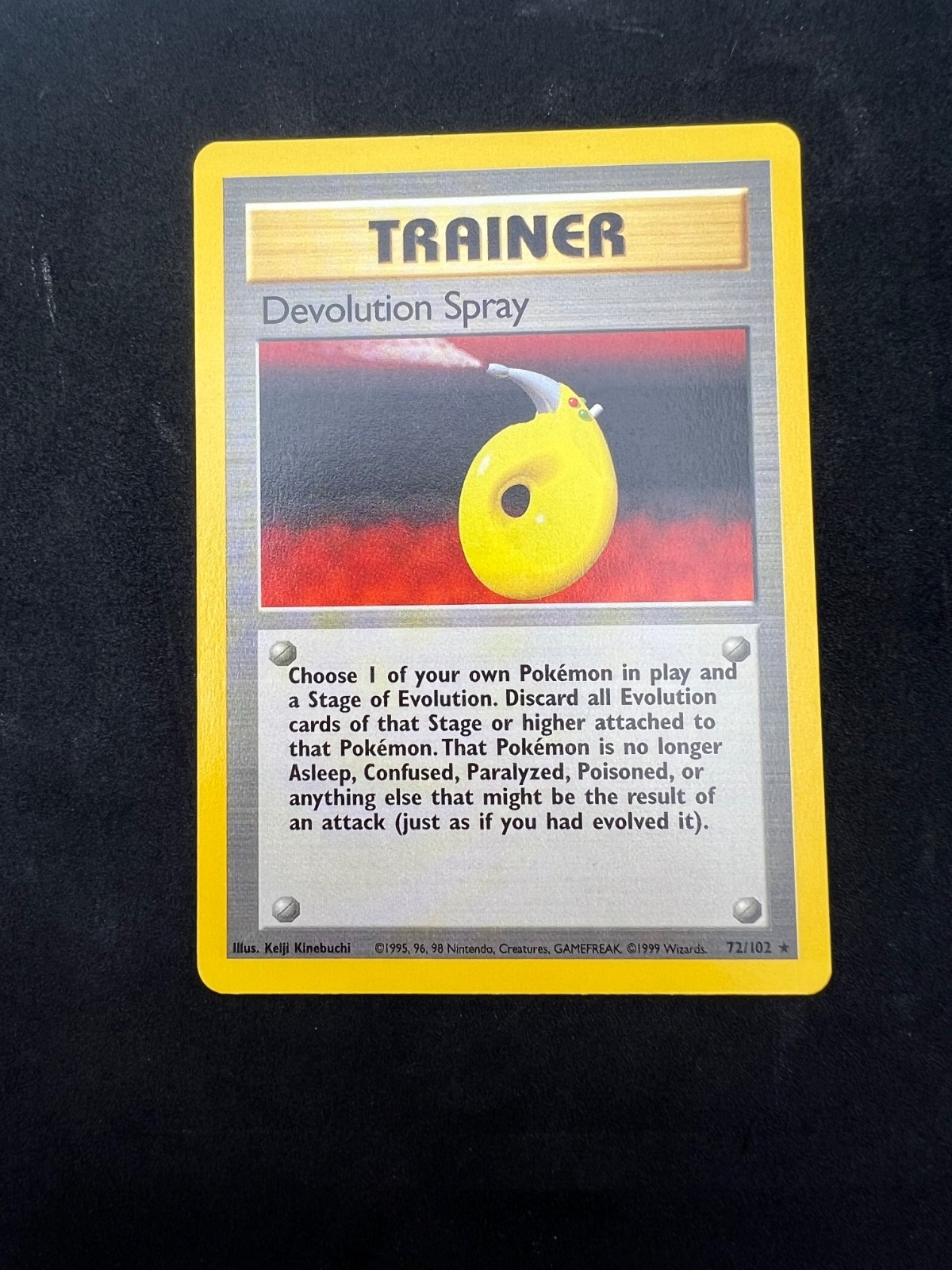 Devolution Spray - 72/102 Base Set - WOTC Unlimited - Pokémon TCG - 1999 NM/LP