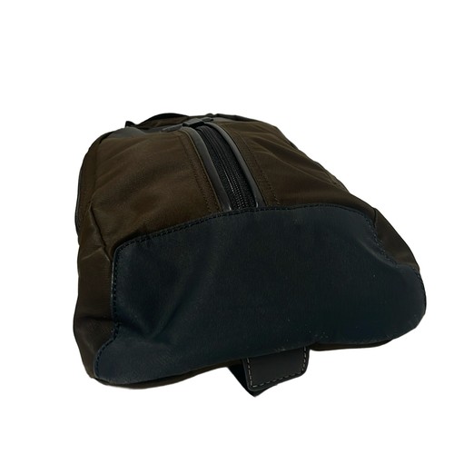 Coach Varik Nylon Sling Pack One Shoulder Bag Dark Brown/Black Leather - Picture 4 of 9