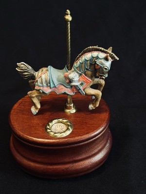 VTG PHILADELPHIA TOBOGGAN FRALEY WILLITTS Musical Illions Jumper Carousel Horse
