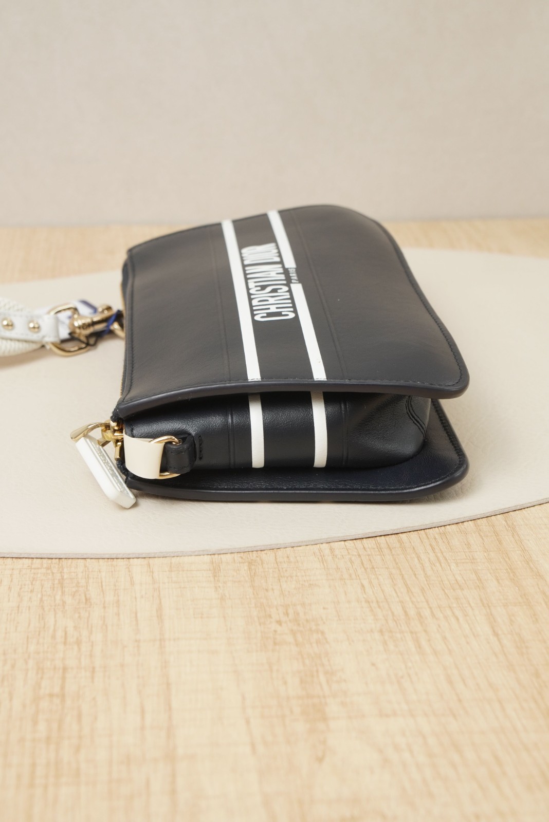 Dior Shoulder Bag Blue Calfskin/Strap Dustbag thumbnail 8