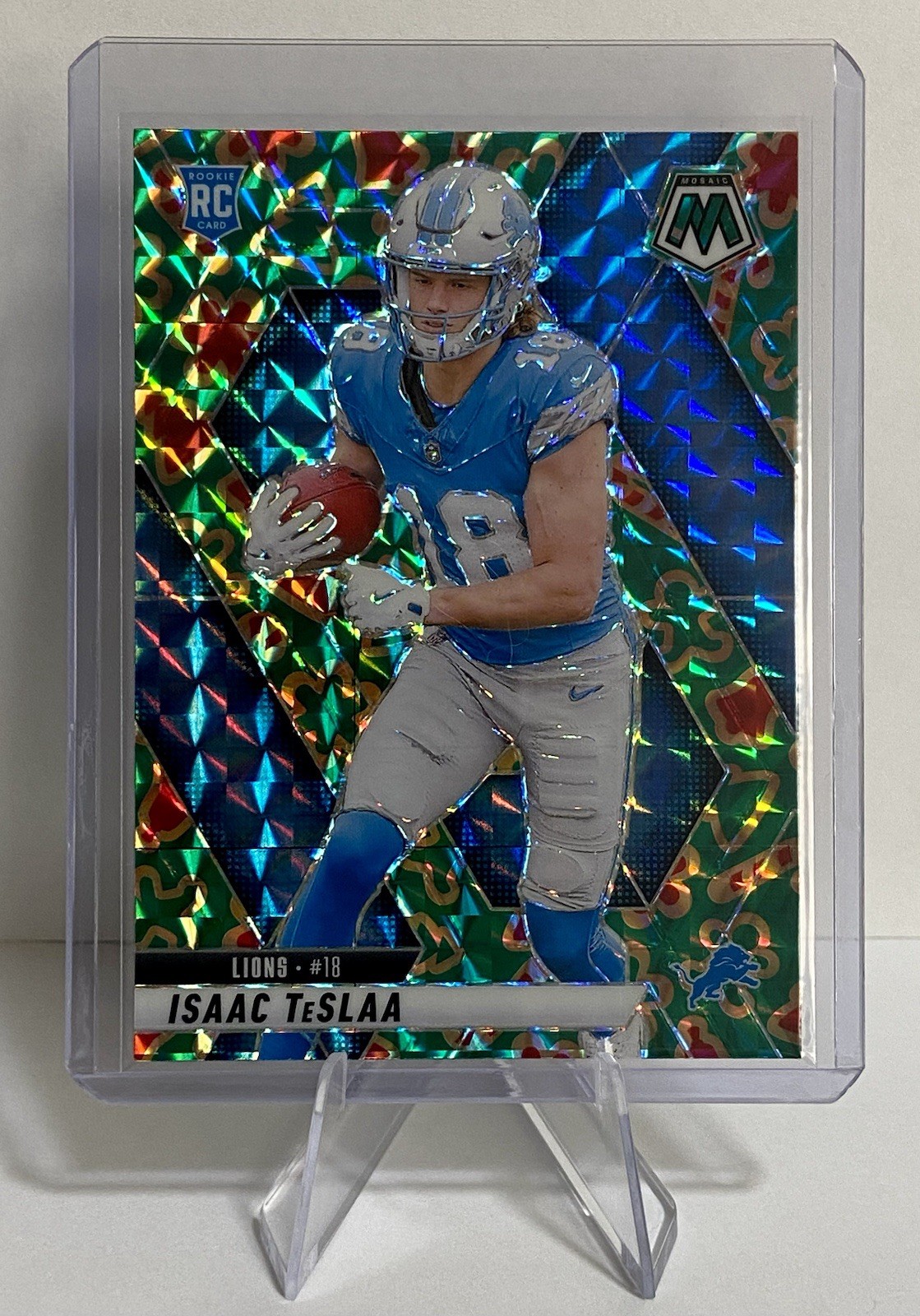 2025 Mosaic Isaac Teslaa Prizm Cookies SSP Case Hit Ultra Rare Rookie Card #319