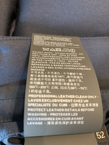 Ermenegildo Zenga Quilted Wool Navy Blue Down Vest Full zip 52R Italy 42 US - Picture 17 of 23