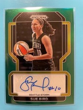 Sue Bird – 2022 Prizm WNBA “Signatures” #SG-SBD Green parallel (Storm) 1