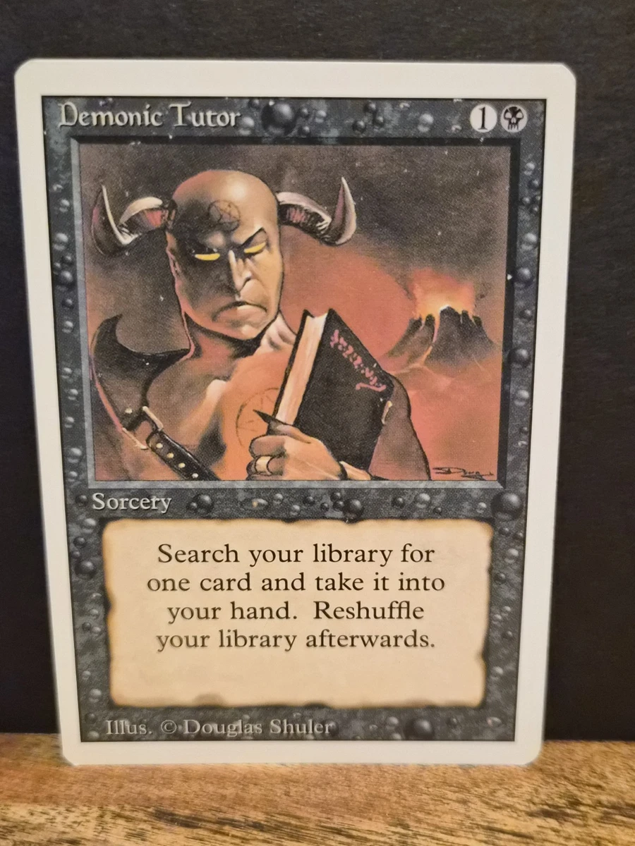 MTG demonic tutor リバイズド 未使用 ミント 1枚 Demonic Tutor MTG demonic tutor リバイズド 未使用 ミント 1枚 Demonic Tutor
