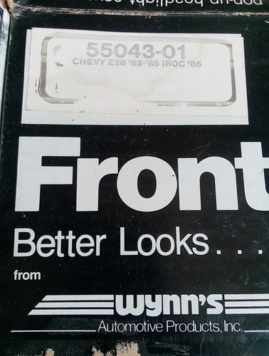 New Vintage LeBra 1982 83 84 85 Chevy Camaro Z28 IROC Front Protection Cover - Picture 8 of 17