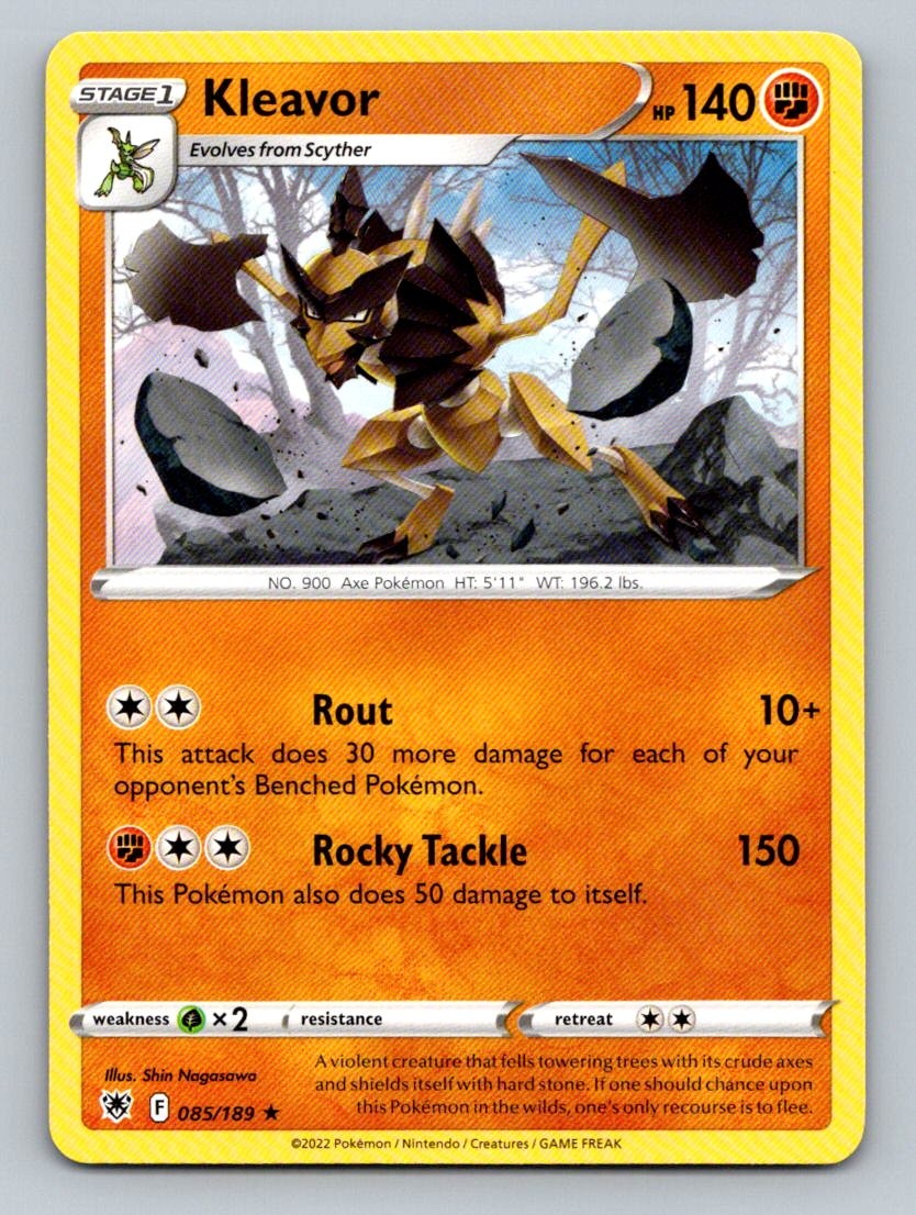 Pokemon Kleavor (85) SWSH10: Astral Radiance 085/189 Near Mint NM