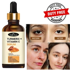 TURMERIC FACE SERUM with vitamin C remove dark spot&acne for all skin type 30 ml
