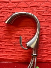 Used SS Grohe Single-Handle Pull Down 1.75 GPM Kitchen Faucet K4 Good Condition