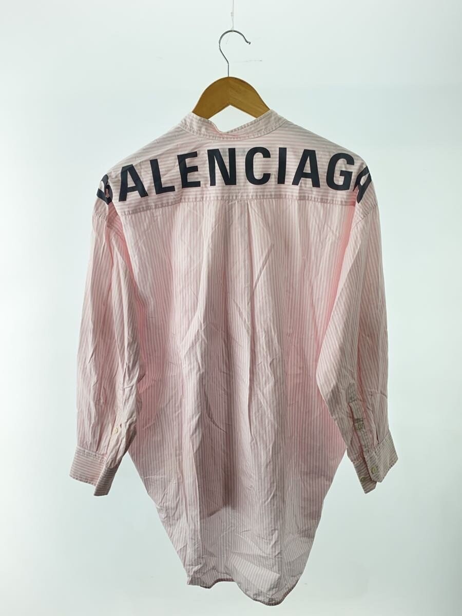 BALENCIAGA Long Sleeve Shirt, Size 34, Cotton, Pink Stripe, 4520497, TEM17 5875 thumbnail 2