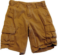 Wonder Nation Boy's Size 7 Tan Khaki Cargo Shorts Camping Hiking