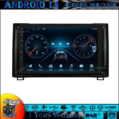 9'' Android 14 Head Unit GPS SATNavi DAB Carplay Radio für Toyota Tundra 2014-2021