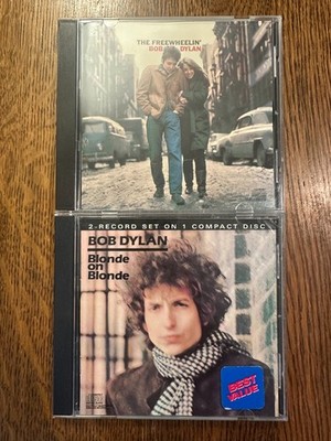The Freewheelin' Bob Dylan & Blonde on Blonde by Bob Dylan CD's VG+ FOLK ROCK