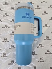 STANLEY Quencher H2.0 FlowState Tumbler 40 oz - Pool/Azure Light Blue w/ Handle