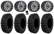 ITP SD10 Bdlk 15x6.5 Wheels GM 32" Dual Threat Tires Can-Am Maverick R