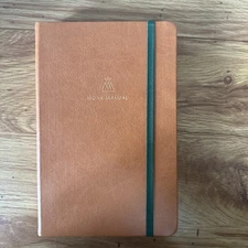 NEW MONK MANUAL 90-day planner, 260 Pages Vegan Brown Leather Journal