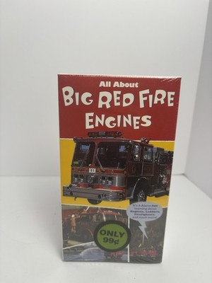 All About Big Red Fire Engines VHS New Sealed Fire Trucks Kids Video GoodTimes