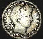 1905-S  Barber Half Dollar KEY DATE