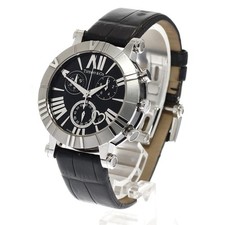 Tiffany & Co. Atlas Date Chronograph Quartz Date SS Black Dial 36mm Case Women's