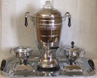 30’s FORMAN Family 4-matic Coffee Set w Creamer Sugar Tray & 2 Condiments Works — photo 1