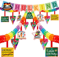Einschulung Deko,Schulkind 2026 MäDchen/Junge Deko,Schulkind Girlande Satz,Entha