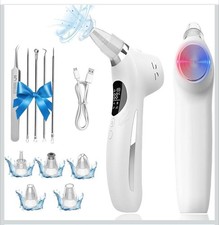 Blackhead Remover Vacuum Face Suction Pore Cleaner with Hot Cold Compress...