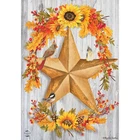 Briarwood Lane Rustic Fall Barnstar Garden Flag 12x18