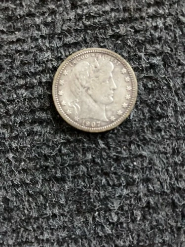 Better Quality 1907-D  Barber Quarter