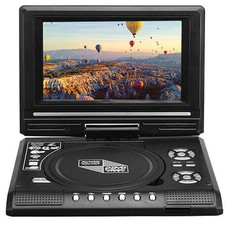 7.8" FHD Tragbarer DVD Player Auto Moniter 270° 16:9 Drehbarer AKKU USB SD
