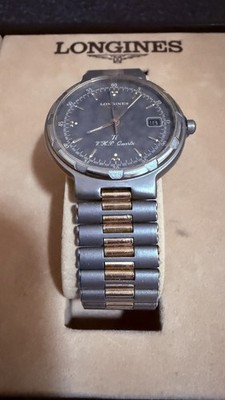 Longines Conquest VHP Titanium Quartz Gray Gold Watch