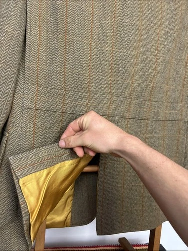 Sport Saxony Tweed Shooting Action Back HACKING Norfolk Blazer Jacket (42S) image 11