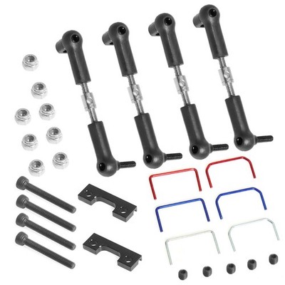 Plastic ball head Rear Wide Sway Bar Kit for 1/16 E-Revo/Mini Slash Upgrade Part