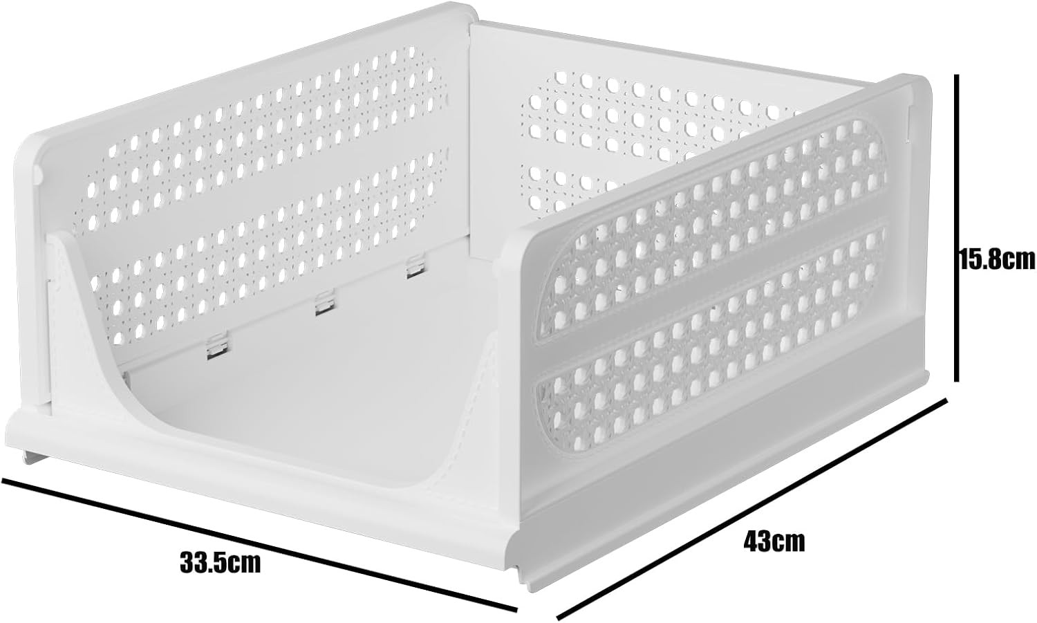 Set 3 Cassetti Interni per Armadio - Organizer Plastica per Bambini - 4
