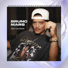 BRUNO MARS 2026 Calendar, Pop Funk Soul Star, Limited Edition Collectible