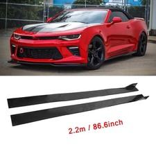 Side Skirt Extensions Splitter Rocker Panel Gloss For Chevy Camaro Ss Rs Lt