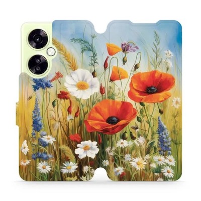 Handyhülle mit klappe für OnePlus Nord CE 3 Lite Mobiwear Case Etui Wiesenblumen